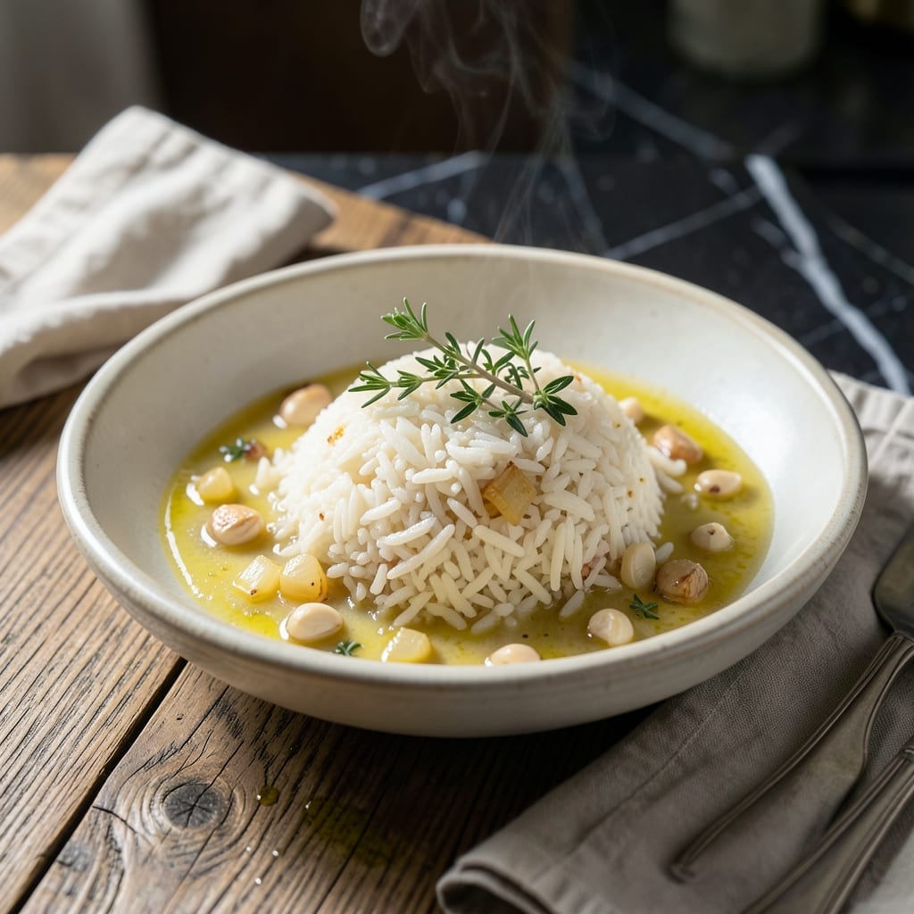 European Rice Recipe: Fragrant Grains With Aromatic Herbs