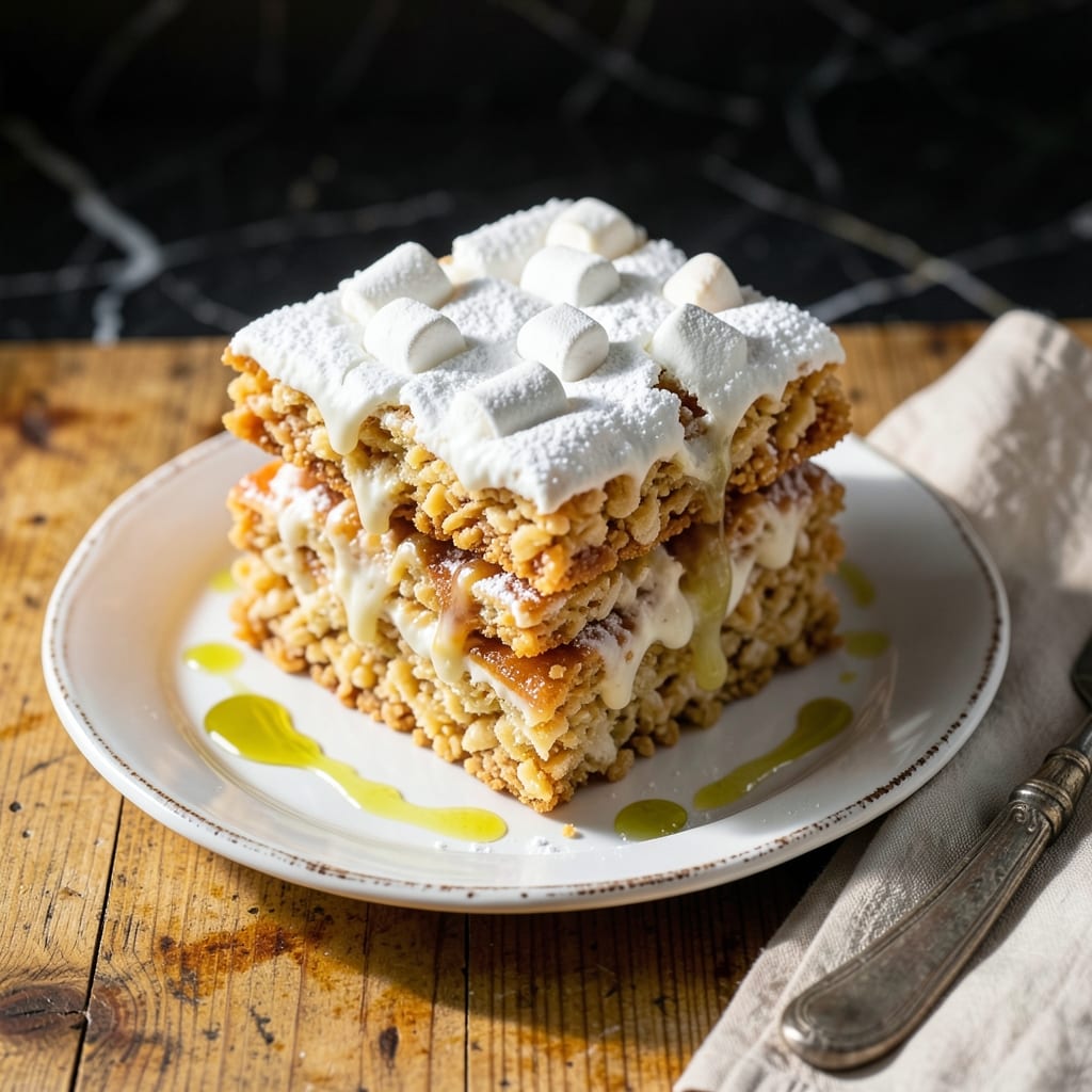Frosted Rice Crispy Treats Recipe: Gooey Marshmallow Magic Frosted Rice Crispy Treats Recipe: Gooey Marshmallow Magic