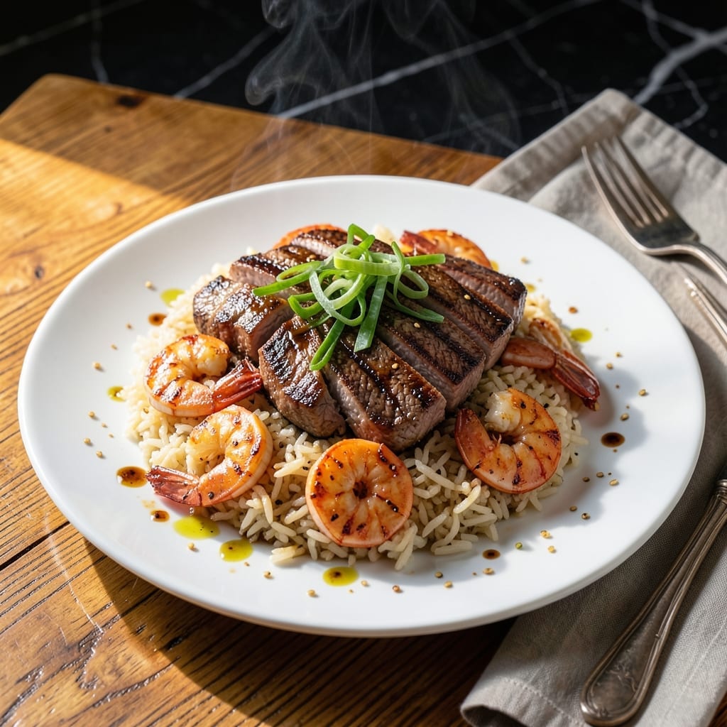 Hibachi Steak and Shrimp Fried Rice Recipe: Sizzling Wok Flavor at Home