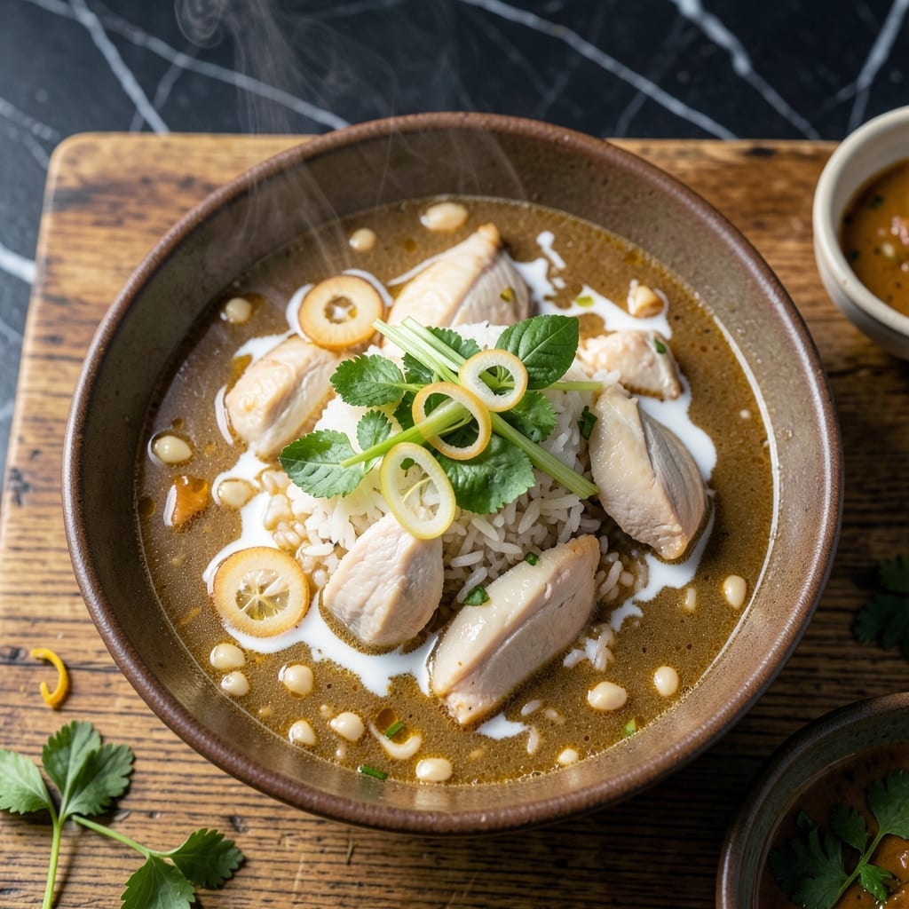 Wicked Thai Chicken and Rice Soup Recipe: Bold Lemongrass and Coconut Infusion Wicked Thai Chicken and Rice Soup Recipe: Bold Lemongrass and Coconut Infusion