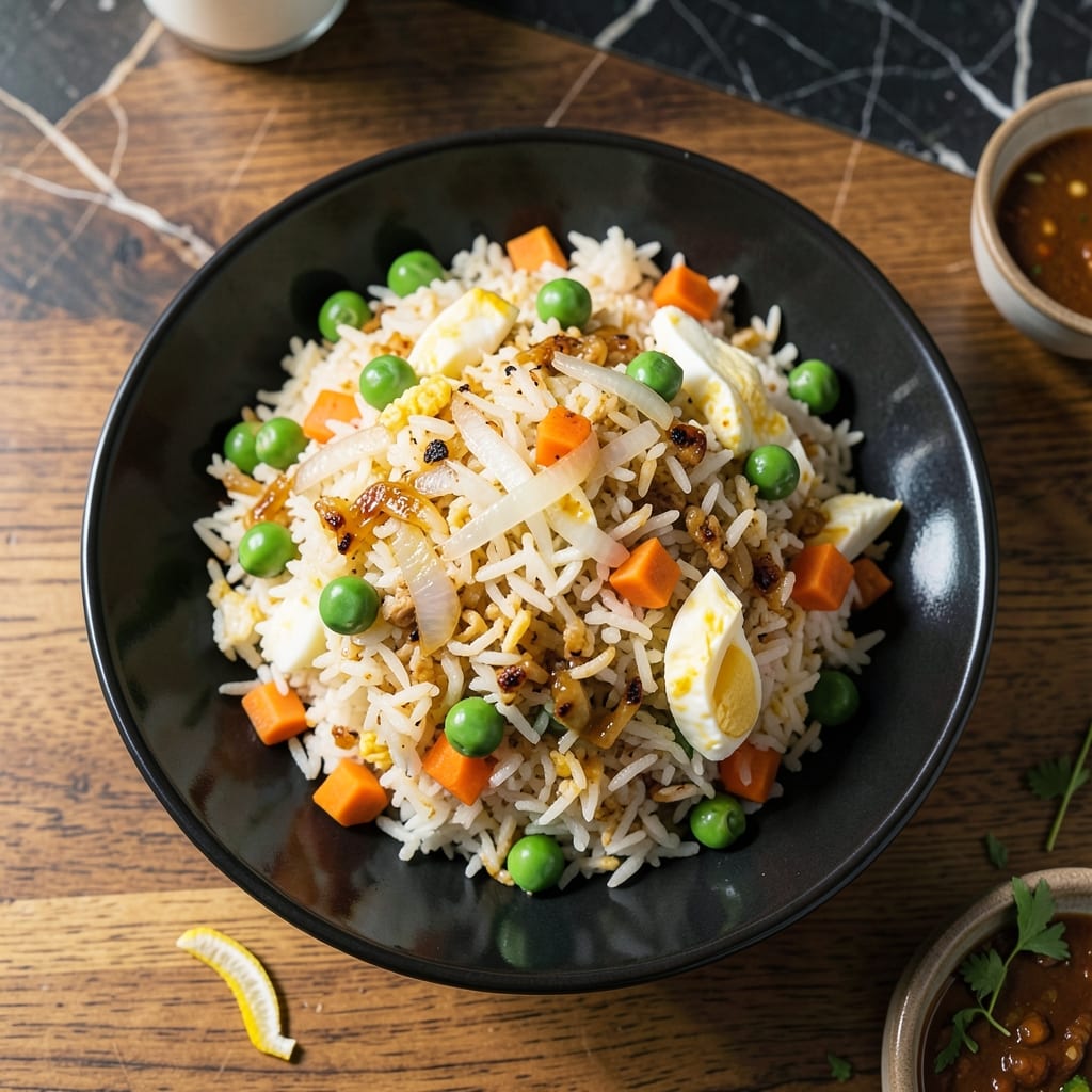 Fries Rice Recipe: Wok-Seared Aroma With Toasted Egg Bits Fries Rice Recipe: Wok-Seared Aroma With Toasted Egg Bits