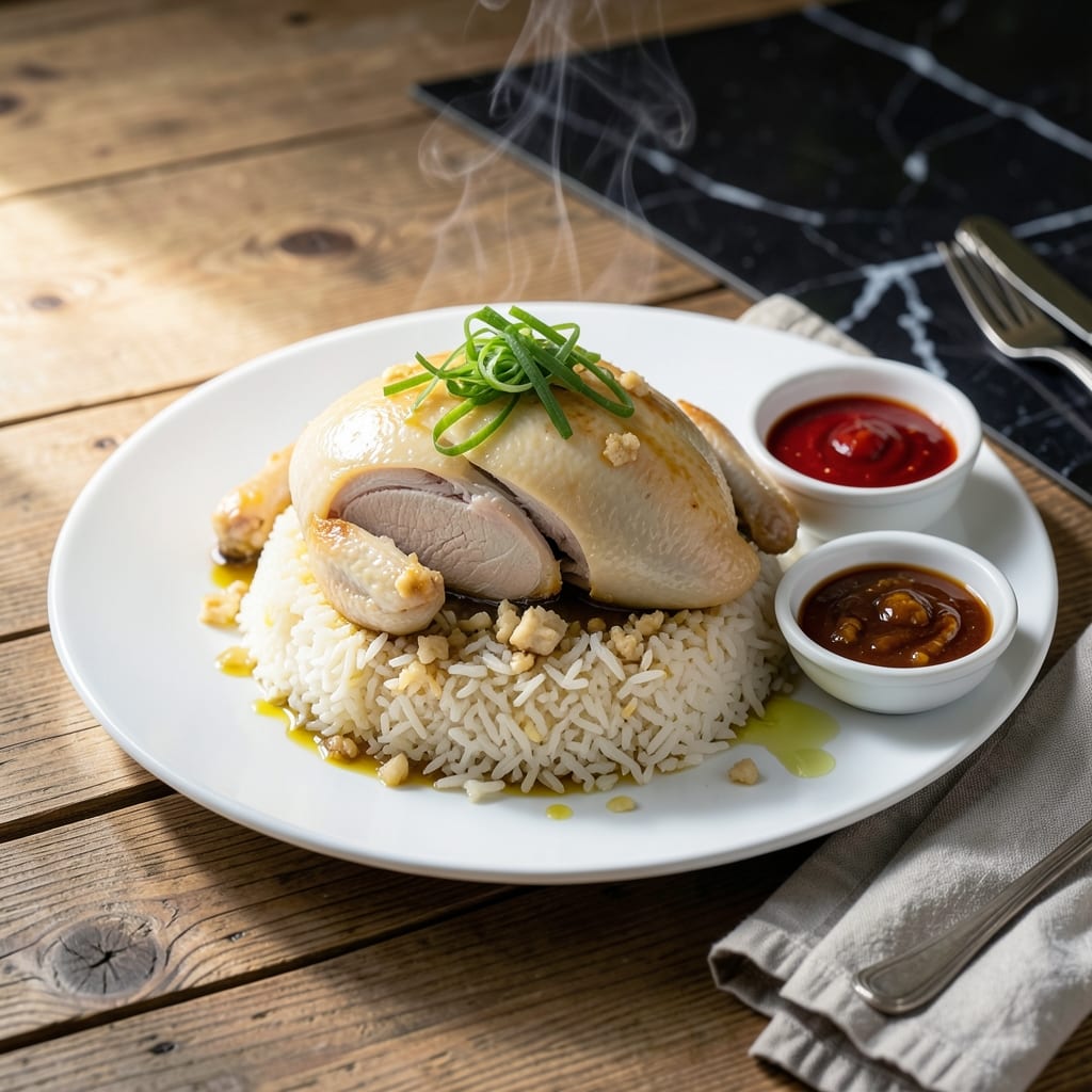 Hainan Chicken Rice Cooker Recipe: Fragrant Ginger-Infused One-Pot Meal Hainan Chicken Rice Cooker Recipe: Fragrant Ginger-Infused One-Pot Meal