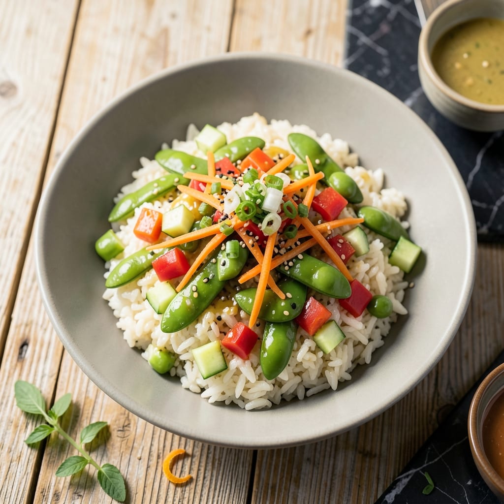 Edamame Rice Salad Recipe: Protein-Packed Asian Fusion Bowl Edamame Rice Salad Recipe: Protein-Packed Asian Fusion Bowl