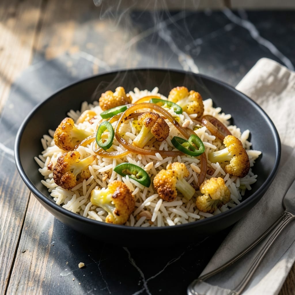 Gobi Rice Recipe: Cauliflower and Spice Infused One-Pot Meal Gobi Rice Recipe: Cauliflower and Spice Infused One-Pot Meal