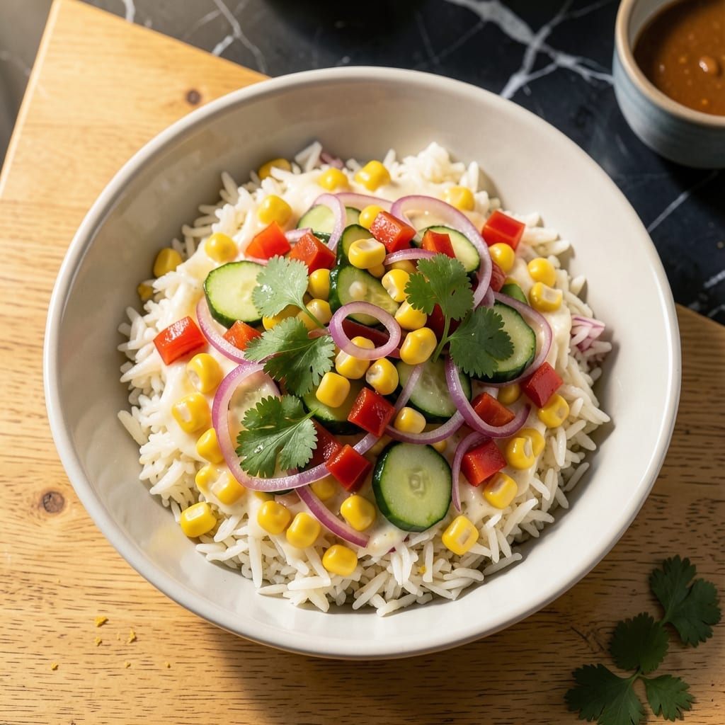 Corn and Rice Salad Recipe: Zesty Garden Freshness in Every Bite Corn and Rice Salad Recipe: Zesty Garden Freshness in Every Bite