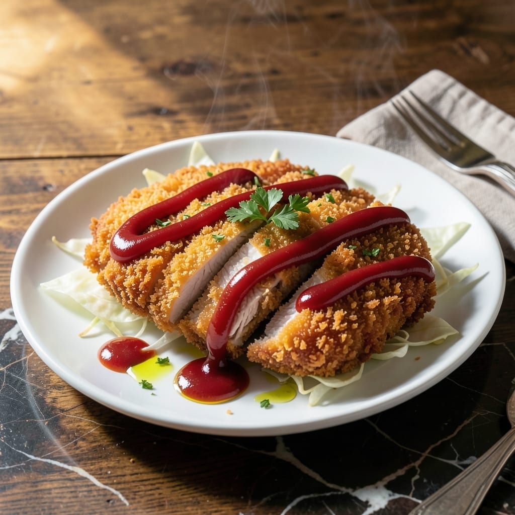 Chicken Cutlet Recipe Japanese: Panko-Crusted Tonkatsu With Tangy Sauce