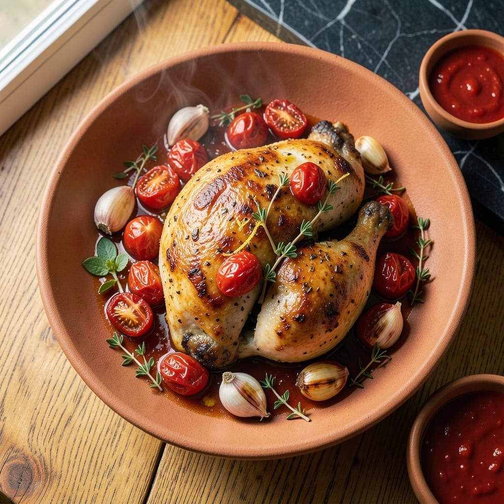 Chicken and Tomato Recipe Oven: One-Pan Mediterranean Bake Chicken and Tomato Recipe Oven: One-Pan Mediterranean Bake