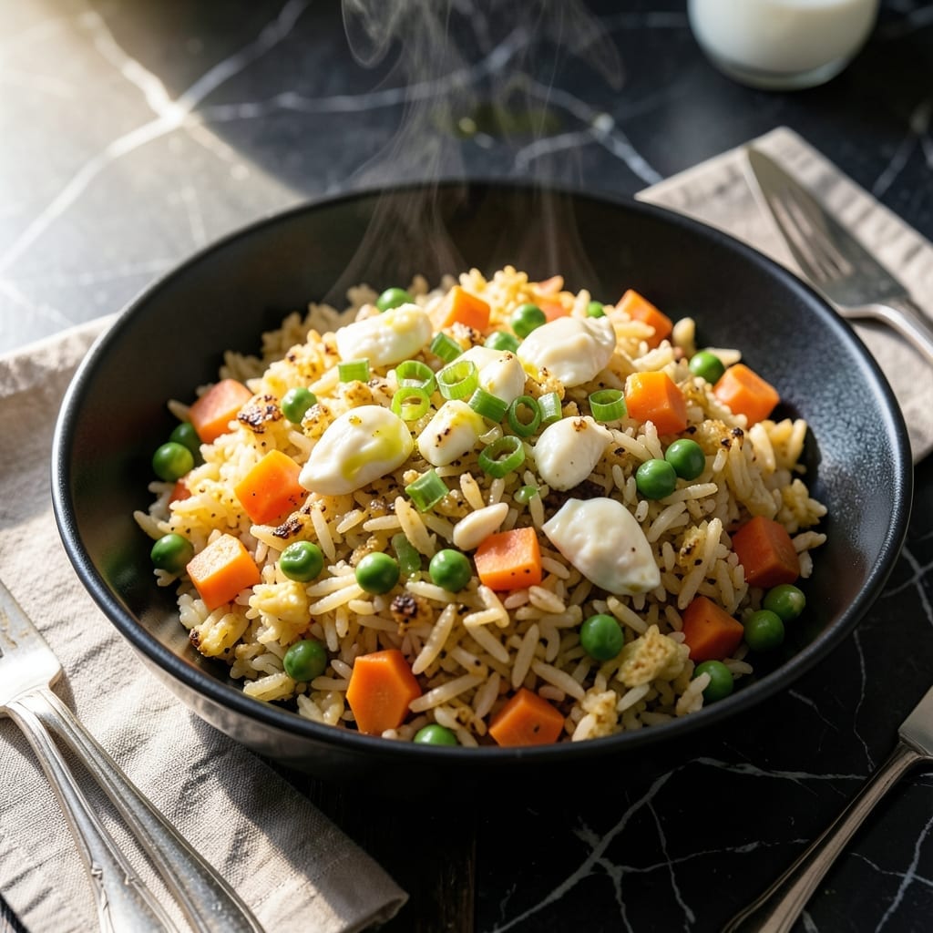 Fried Rice Recipe: Wok-Tossed Savory Bites with Garden Veggies Fried Rice Recipe: Wok-Tossed Savory Bites with Garden Veggies