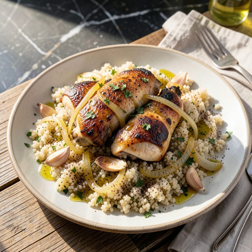 Chicken With Couscous Recipe: Mediterranean Flavors in One Pot
