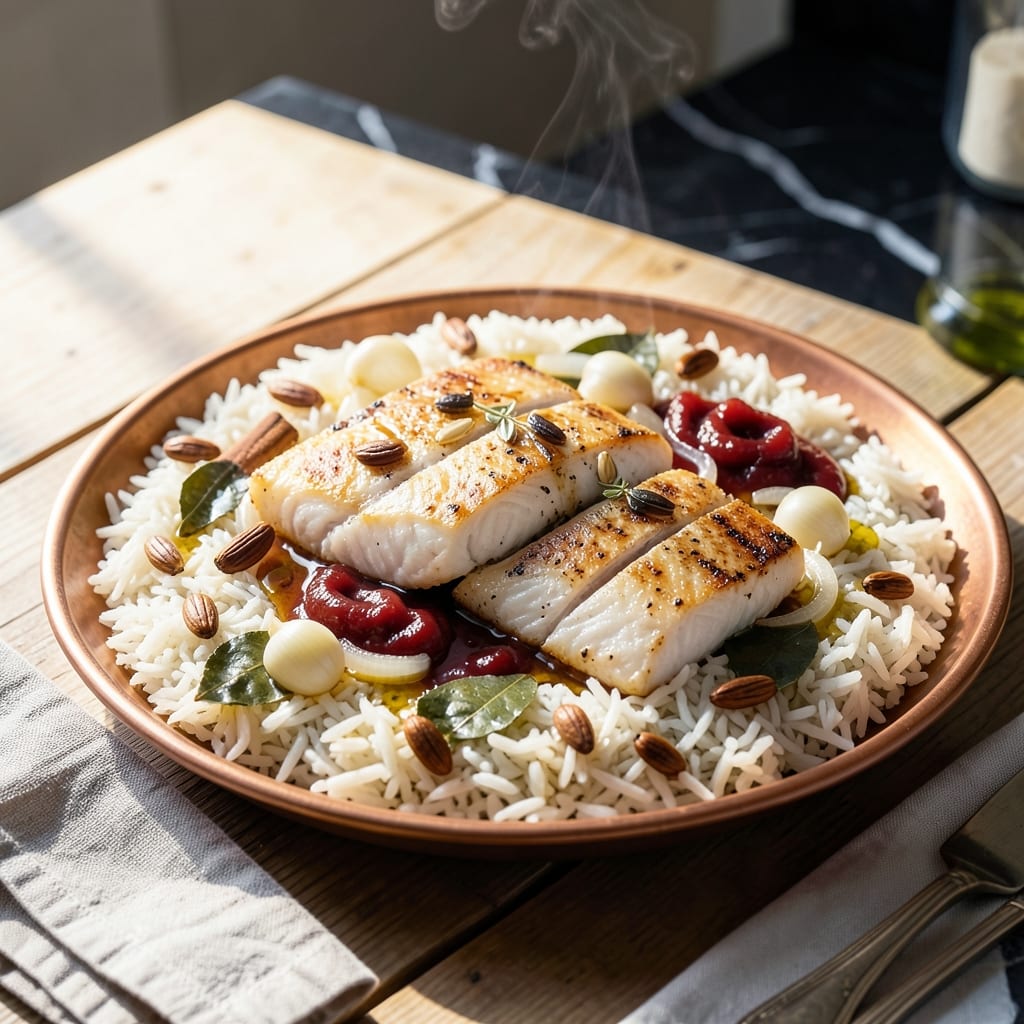 Samak Rice Recipe: Iraqi-Style Fish and Rice With Tangy Tamarind