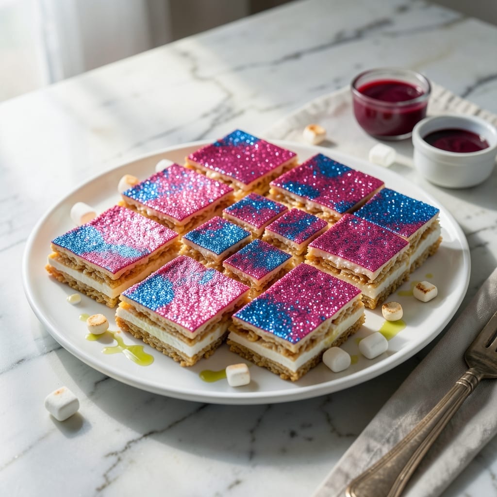 Gender Reveal Rice Krispie Treats Recipe: Colorful Surprise in Every Bite