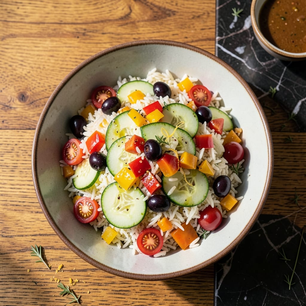 French Rice Salad Recipe: Mediterranean Freshness in Every Bite