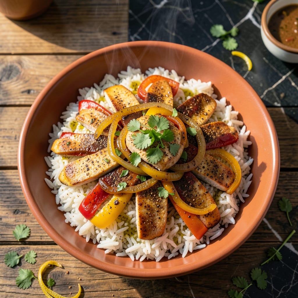 Fajita Rice Bowl Recipe: Smoky Charred Veggies and Fluffy Grains Fajita Rice Bowl Recipe: Smoky Charred Veggies and Fluffy Grains