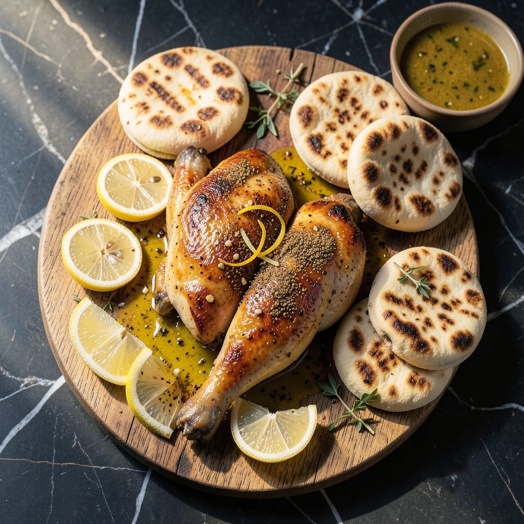 Chicken With Pita Bread Recipe: Mediterranean Street Food at Home Chicken With Pita Bread Recipe: Mediterranean Street Food at Home
