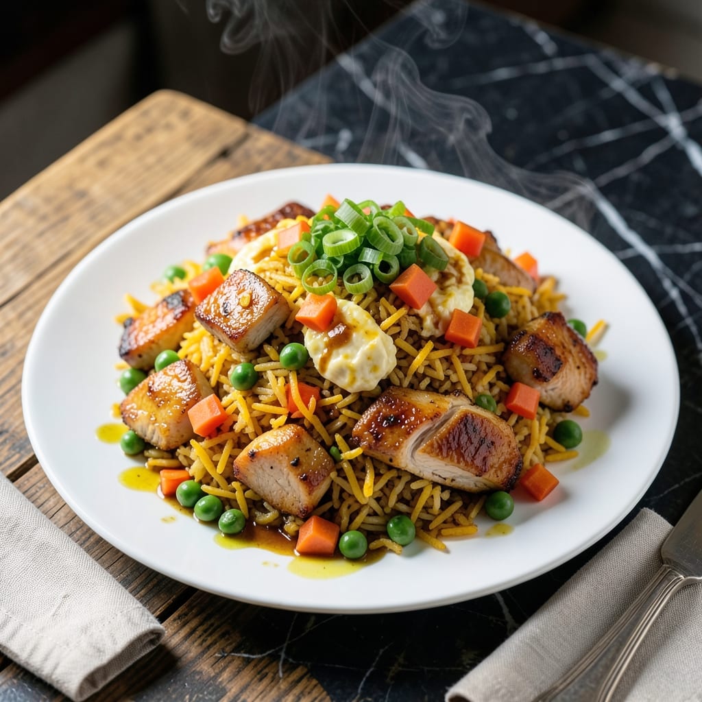 Indian Chinese Chicken Fried Rice Recipe: Wok-Tossed Indo-Sino Fusion