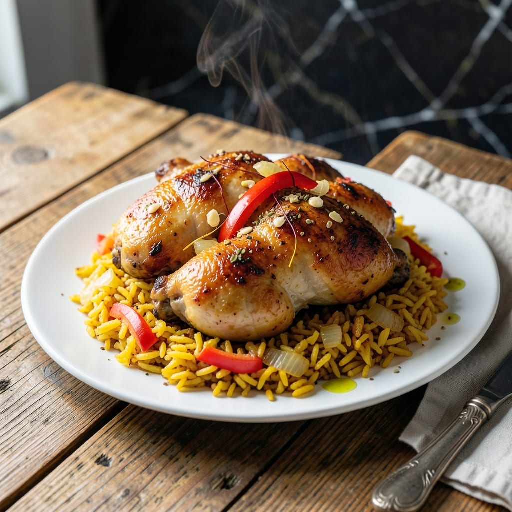 Columbia Chicken and Yellow Rice Recipe: Saffron-Infused One-Pot Meal