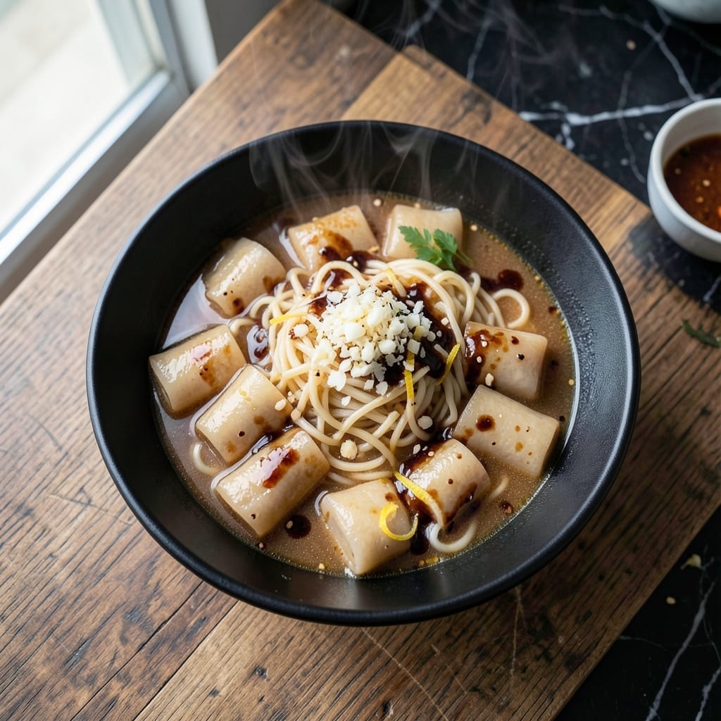 Ramen and Rice Cake Recipe: Chewy Meets Slurpable in One Bowl