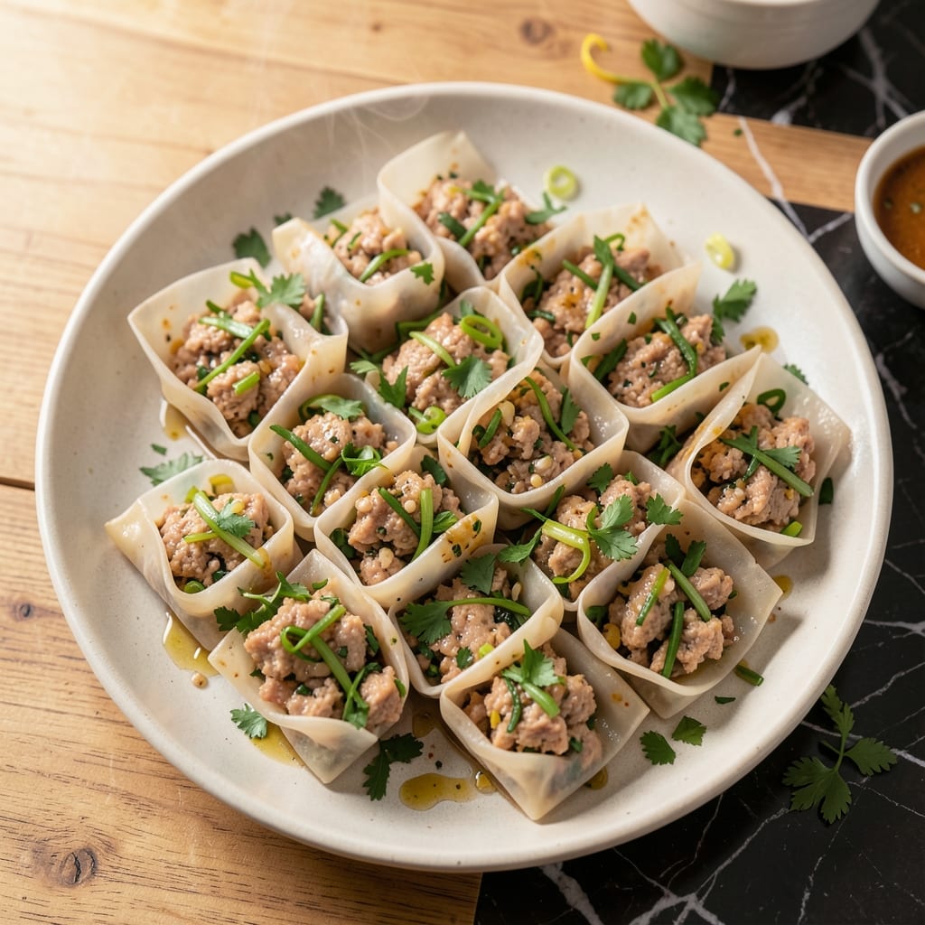 Chicken Rice Paper Dumplings Recipe: Crispy Wraps With Savory Filling