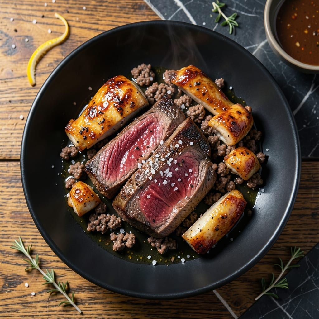 Beef Chicken Steak Recipe: Grill-Mastered Protein Trio