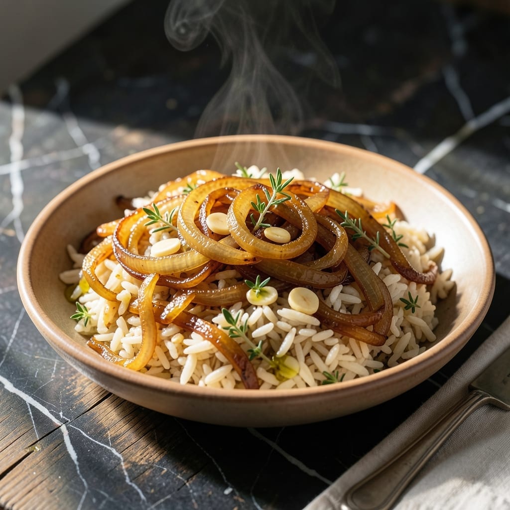 Golden Onion Butter Rice Recipe: Rich, Fragrant Grains With Golden Crisp Edges