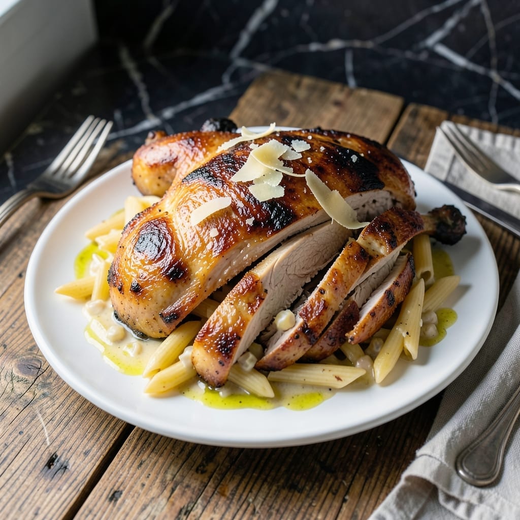 Smoked Chicken and Pasta Recipe: Wood-Fired Creamy Delight Smoked Chicken and Pasta Recipe: Wood-Fired Creamy Delight