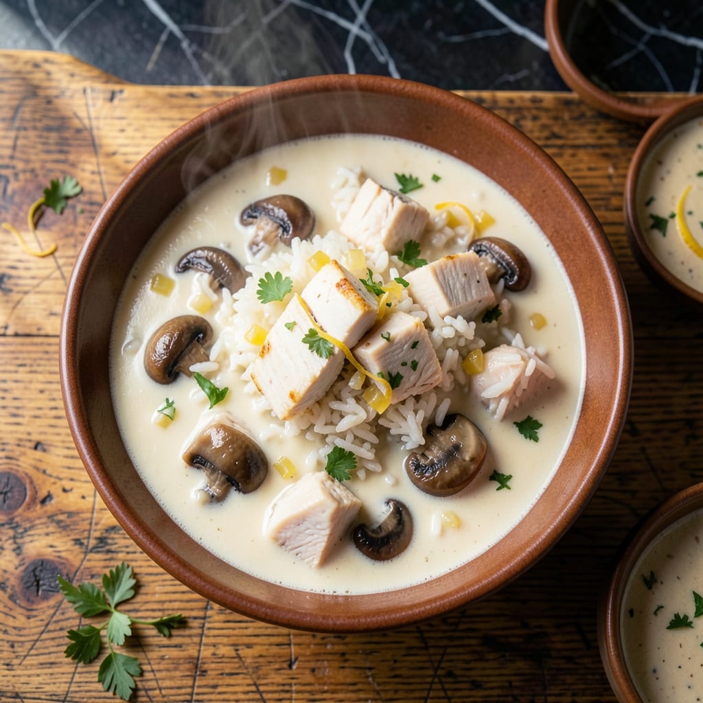 Chicken Rice Sour Cream Mushroom Soup Recipe: Velvety Creaminess with Earthy Depth Chicken Rice Sour Cream Mushroom Soup Recipe: Velvety Creaminess with Earthy Depth