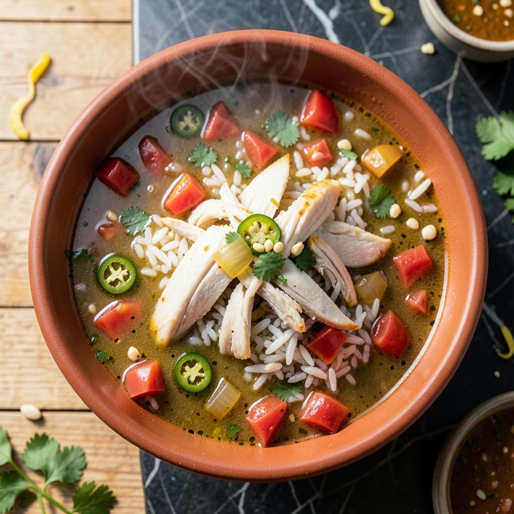 Mexican Chicken and Rice Soup Recipe: Zesty Lime and Cilantro Infusion Mexican Chicken and Rice Soup Recipe: Zesty Lime and Cilantro Infusion