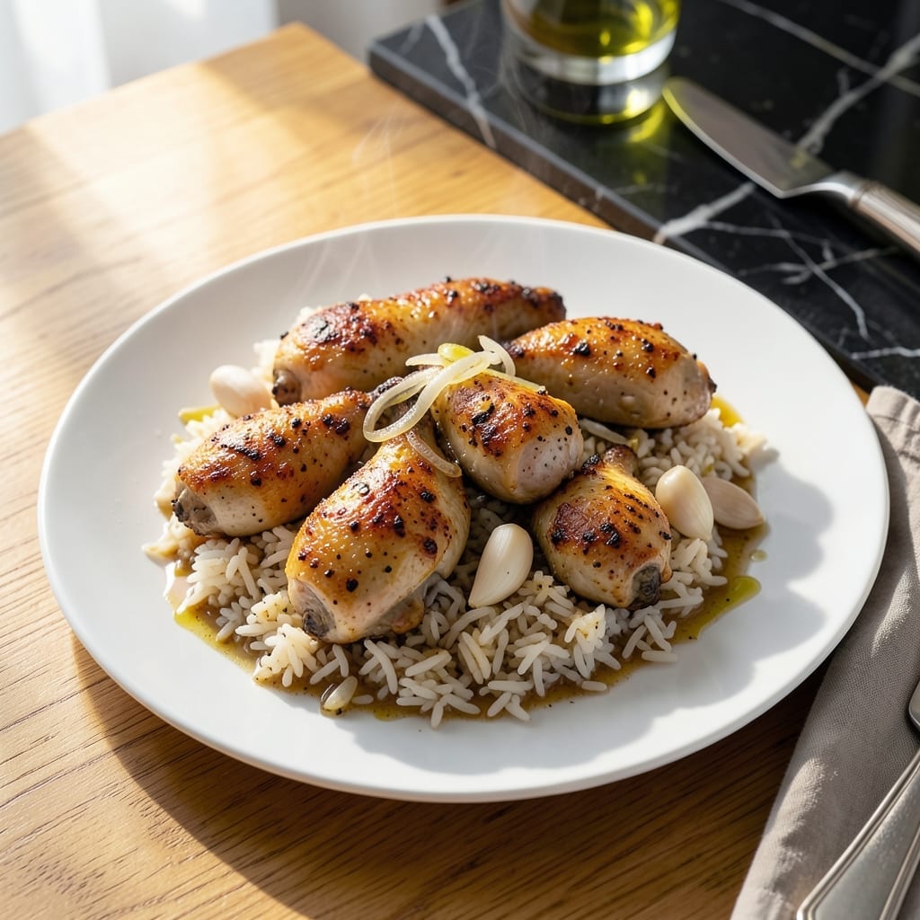 Baked Chicken and Rice Recipe With Chicken Broth: One-Pan Savory Satisfaction