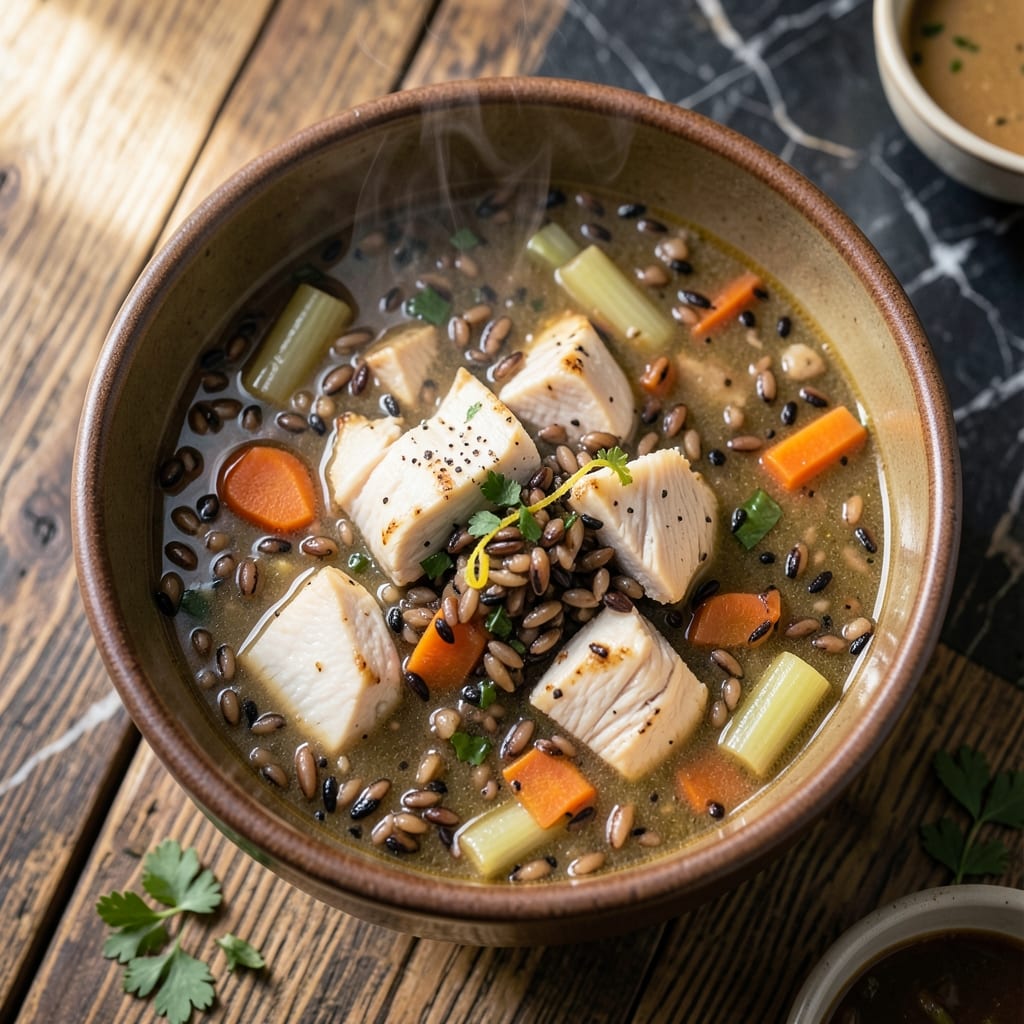 Chicken and Wild Rice Soup Recipe Crock Pot: Slow-Cooked Rustic Heartiness