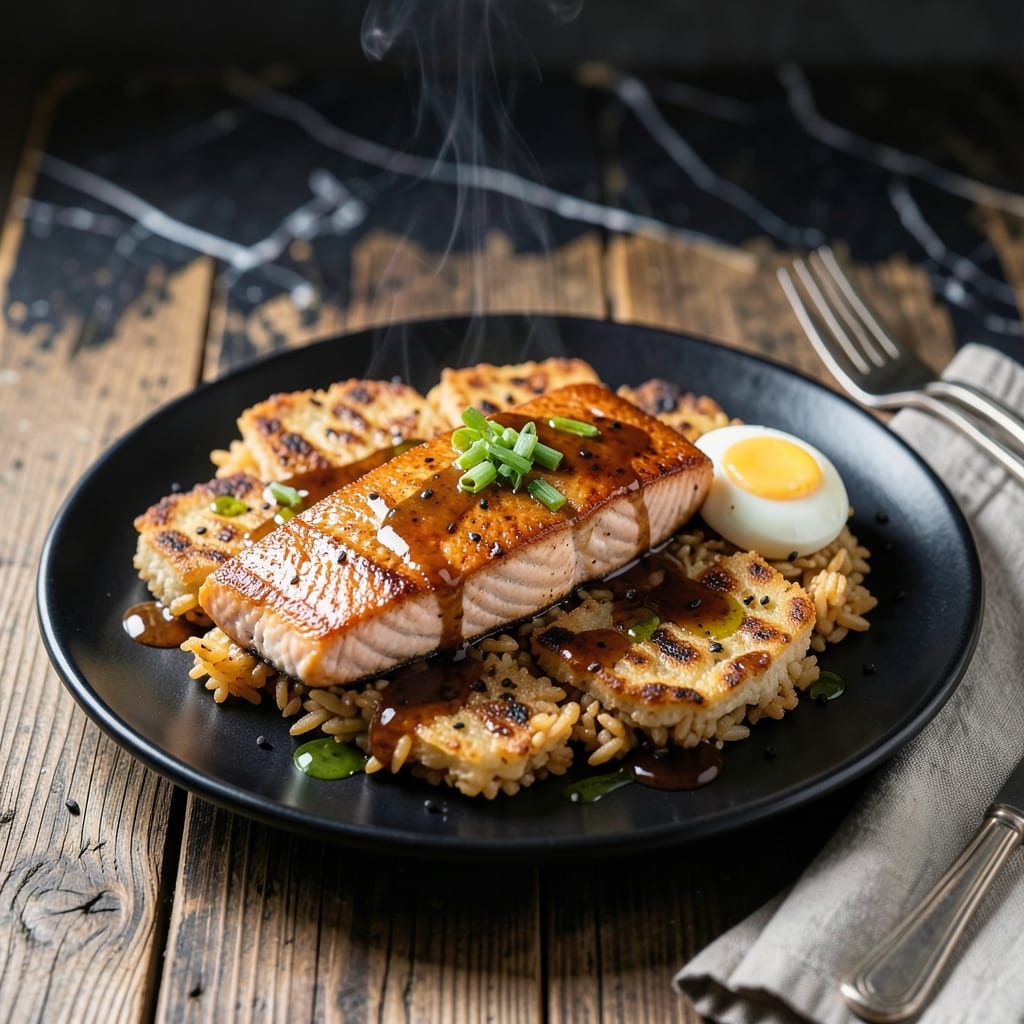 Salmon Crispy Rice Recipe: Golden Crust With Buttery Salmon Salmon Crispy Rice Recipe: Golden Crust With Buttery Salmon