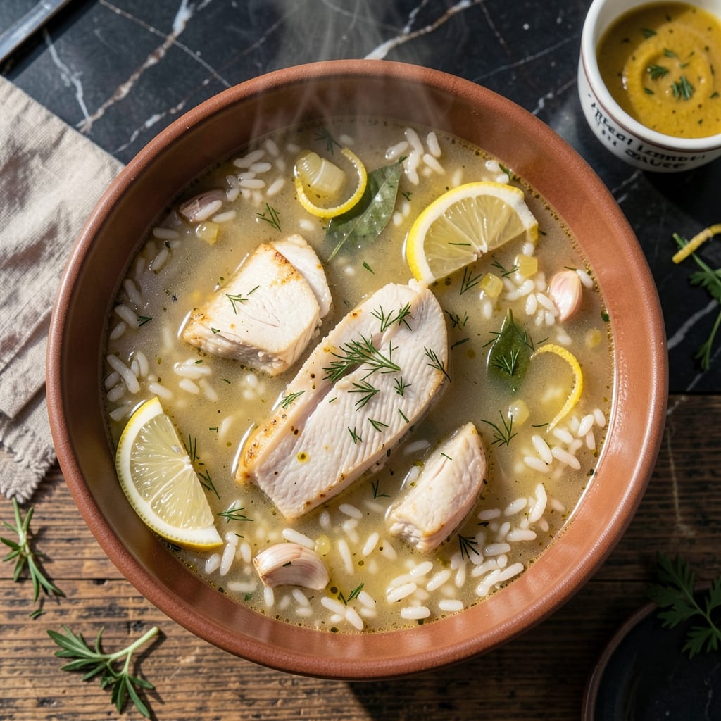 Greek Chicken Lemon Rice Soup Recipe: Bright Citrus and Herby Warmth Greek Chicken Lemon Rice Soup Recipe: Bright Citrus and Herby Warmth