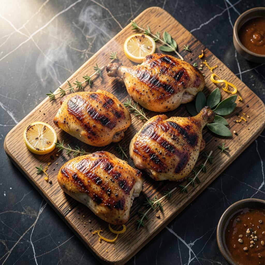 Chicken Quarters on the Grill Recipe: Charred Skin and Smoky Juiciness Chicken Quarters on the Grill Recipe: Charred Skin and Smoky Juiciness