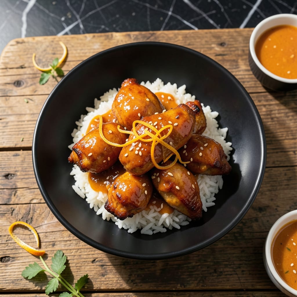 Orange Chicken and White Rice Recipe: Sweet and Savory Wok-Style Feast