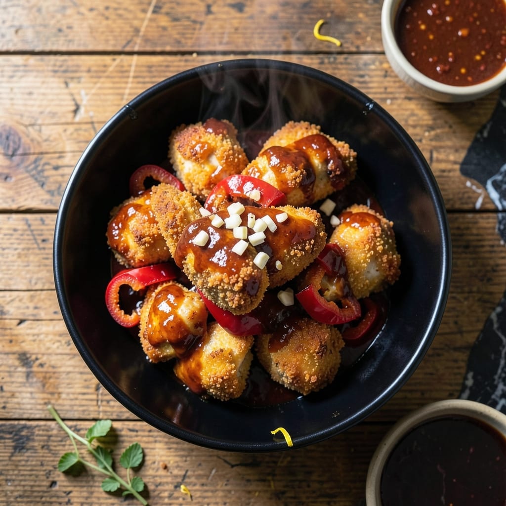 Volcano Chicken Recipe: Spicy Sweet Lava Sauce Glaze