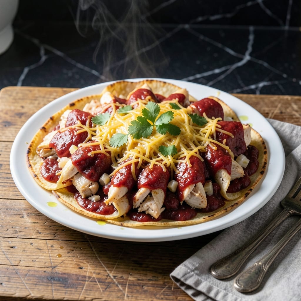 Healthy Chicken Enchilada Recipe: Low-Carb Layers of Spiced Perfection Healthy Chicken Enchilada Recipe: Low-Carb Layers of Spiced Perfection