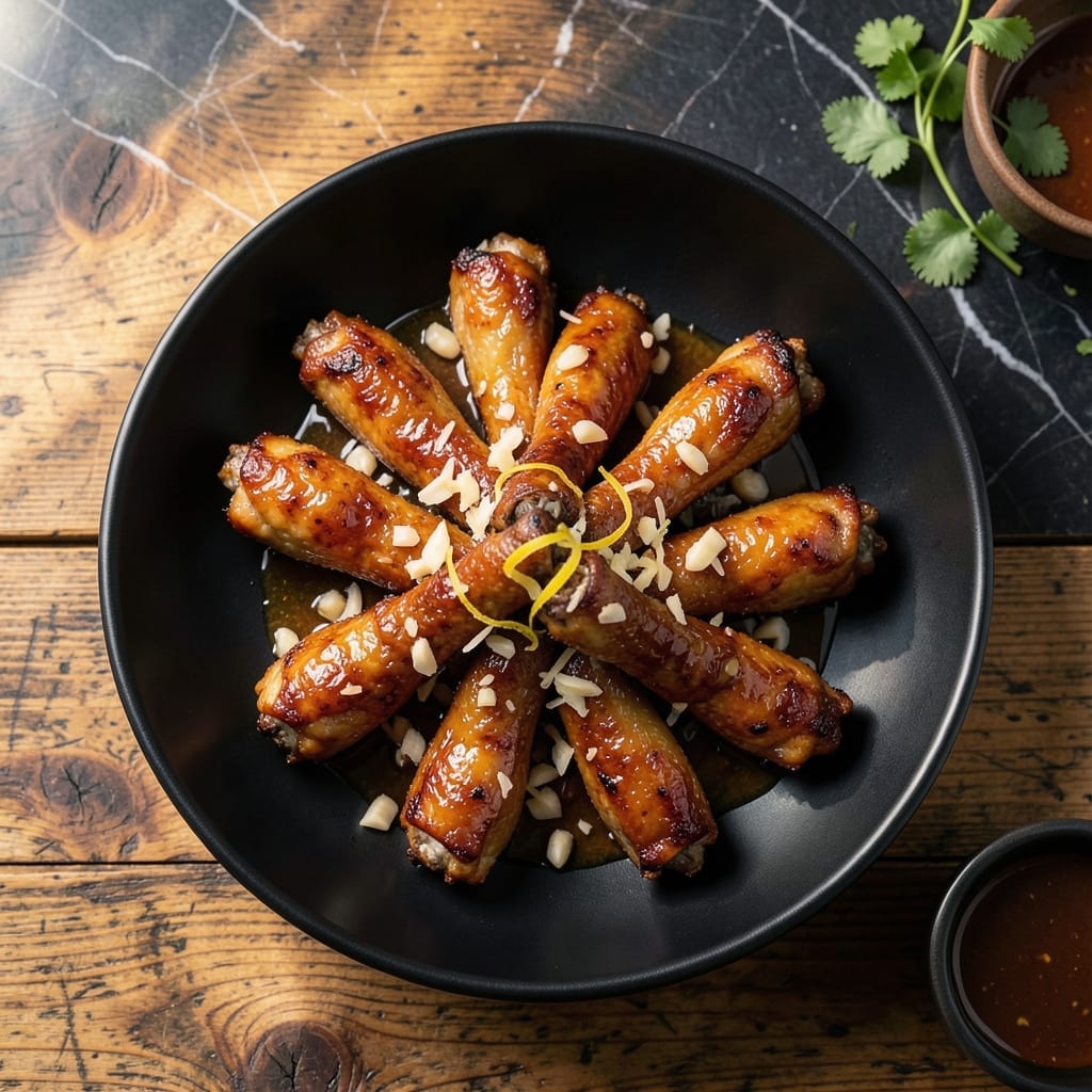 Asian Chicken Legs Recipe: Sticky Glaze with Garlic and Ginger