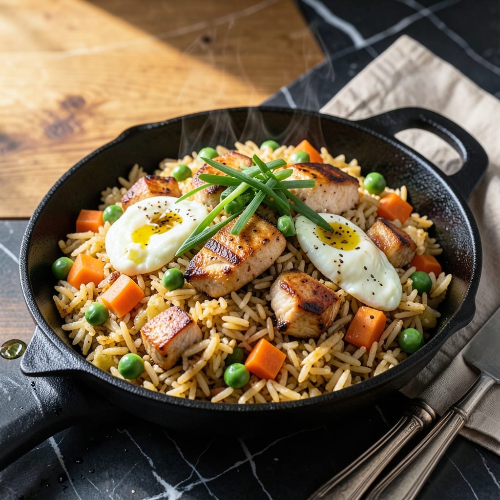Blackstone Chicken Fried Rice Recipe: High-Heat Wok Flavor at Home