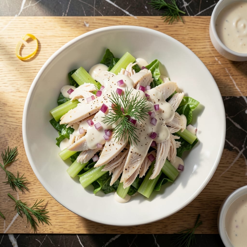 Yummy Chicken Salad Recipe: Crunchy Veggies in Creamy Dressing