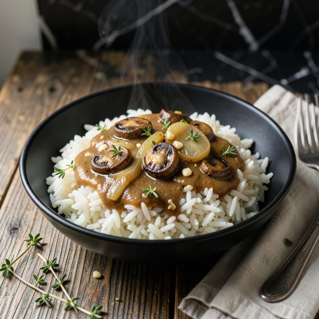 Rice and Gravy Recipe No Meat: Southern-Style Comfort in a Bowl Rice and Gravy Recipe No Meat: Southern-Style Comfort in a Bowl