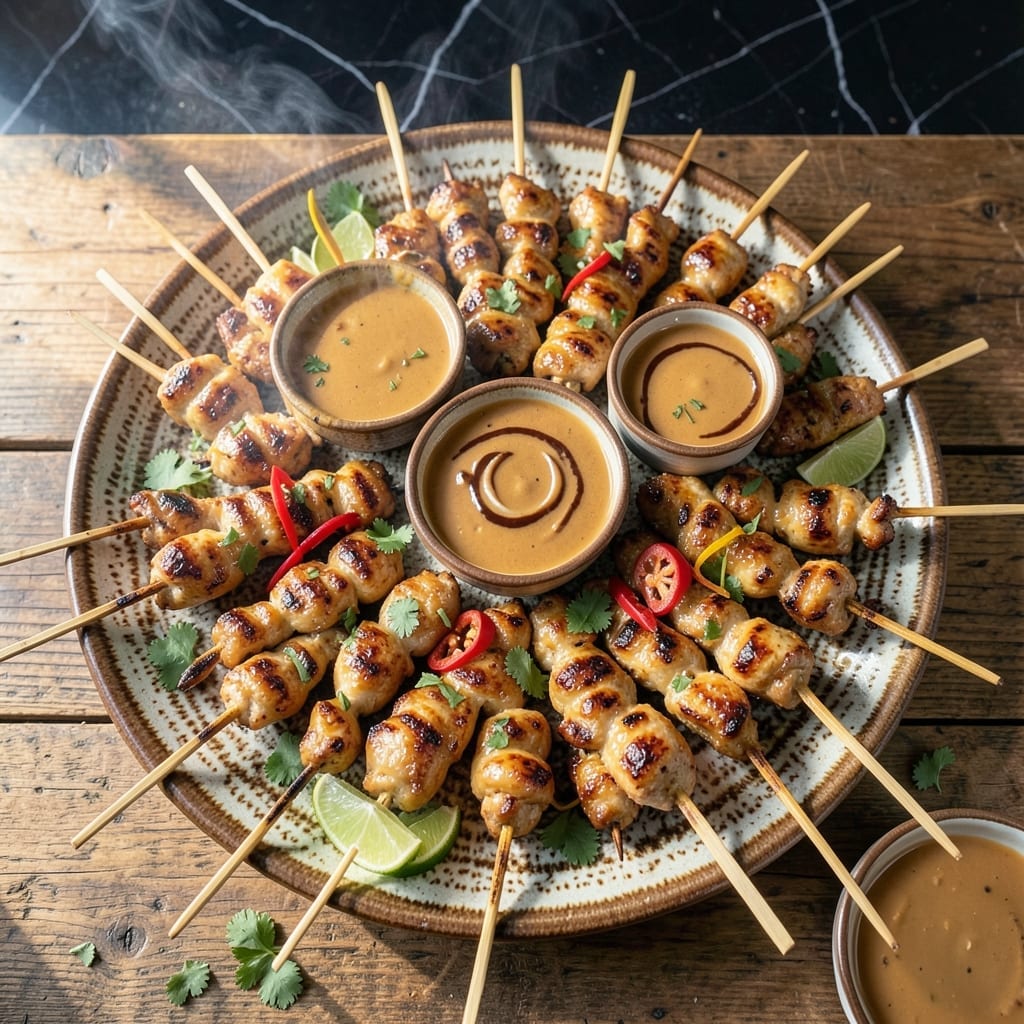 Chicken Satay Kebab Recipe: Skewered Thai Spice Perfection