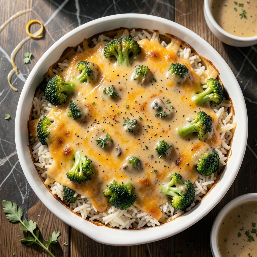 Campbell Soup Broccoli Rice Casserole Recipe: Creamy Cheesy One-Dish Dinner
