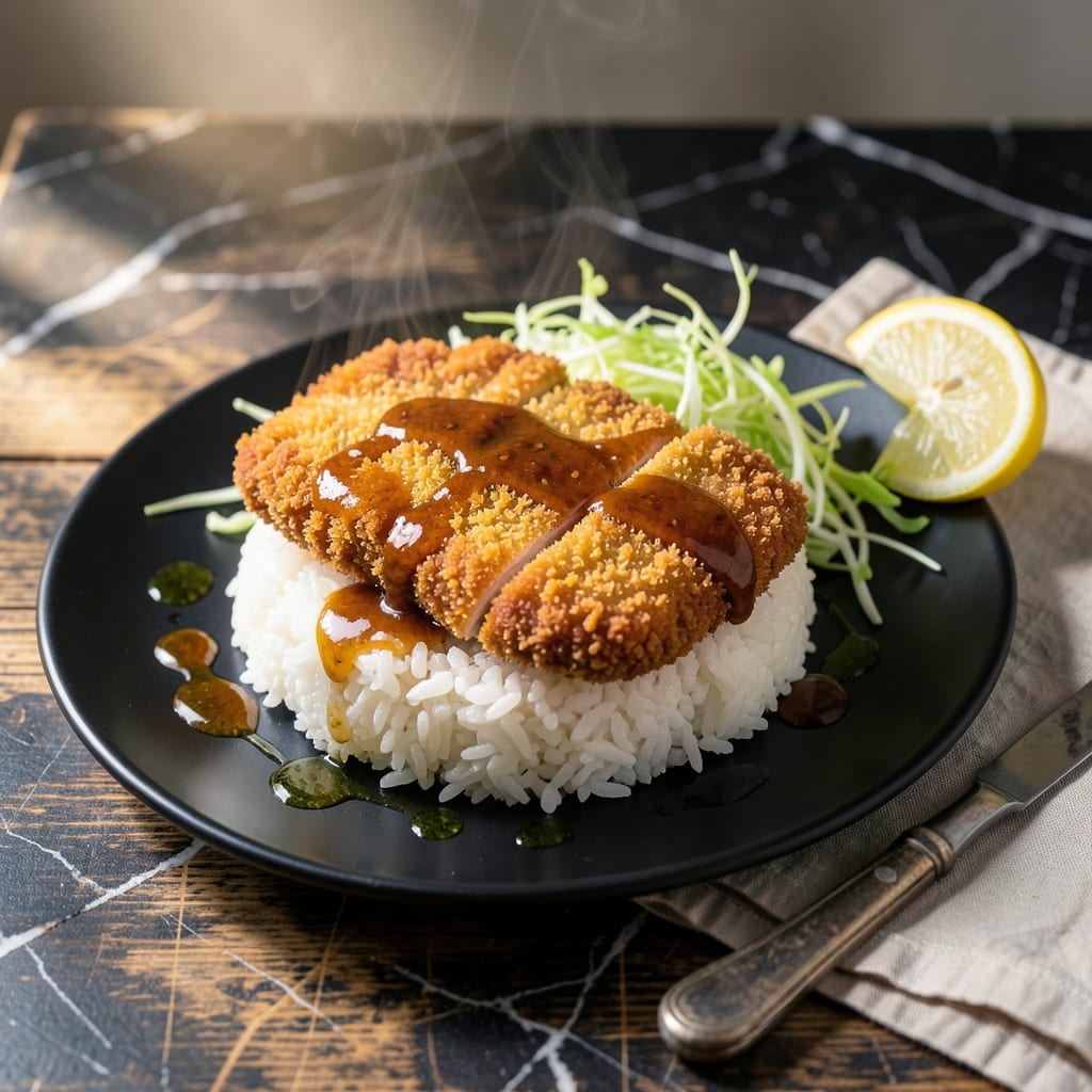 Katsu Rice Recipe: Crispy Cutlet Over Fluffy Japanese-Style Rice Katsu Rice Recipe: Crispy Cutlet Over Fluffy Japanese-Style Rice