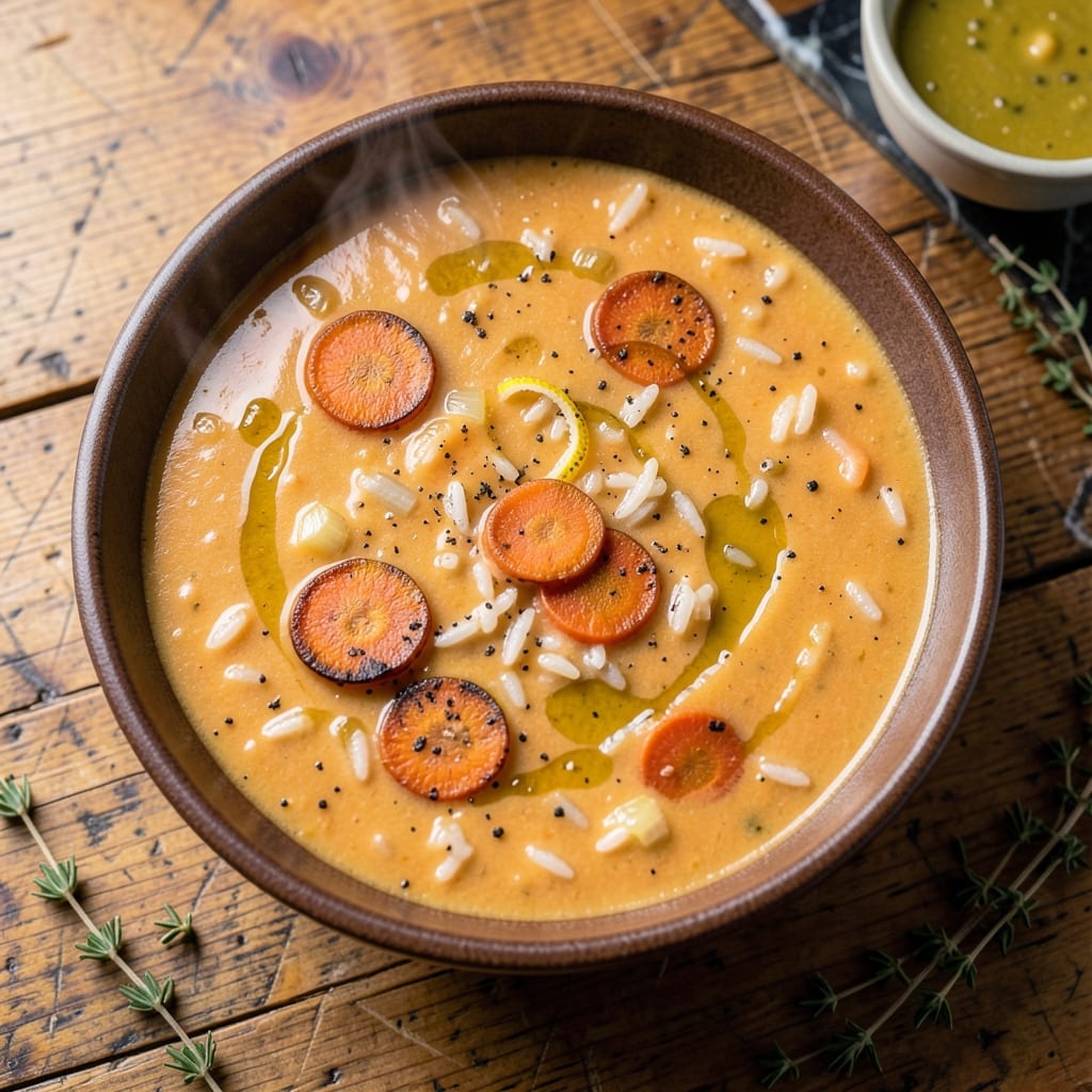 Carrot and Rice Soup Recipe: Silky Broth With Tender Grains