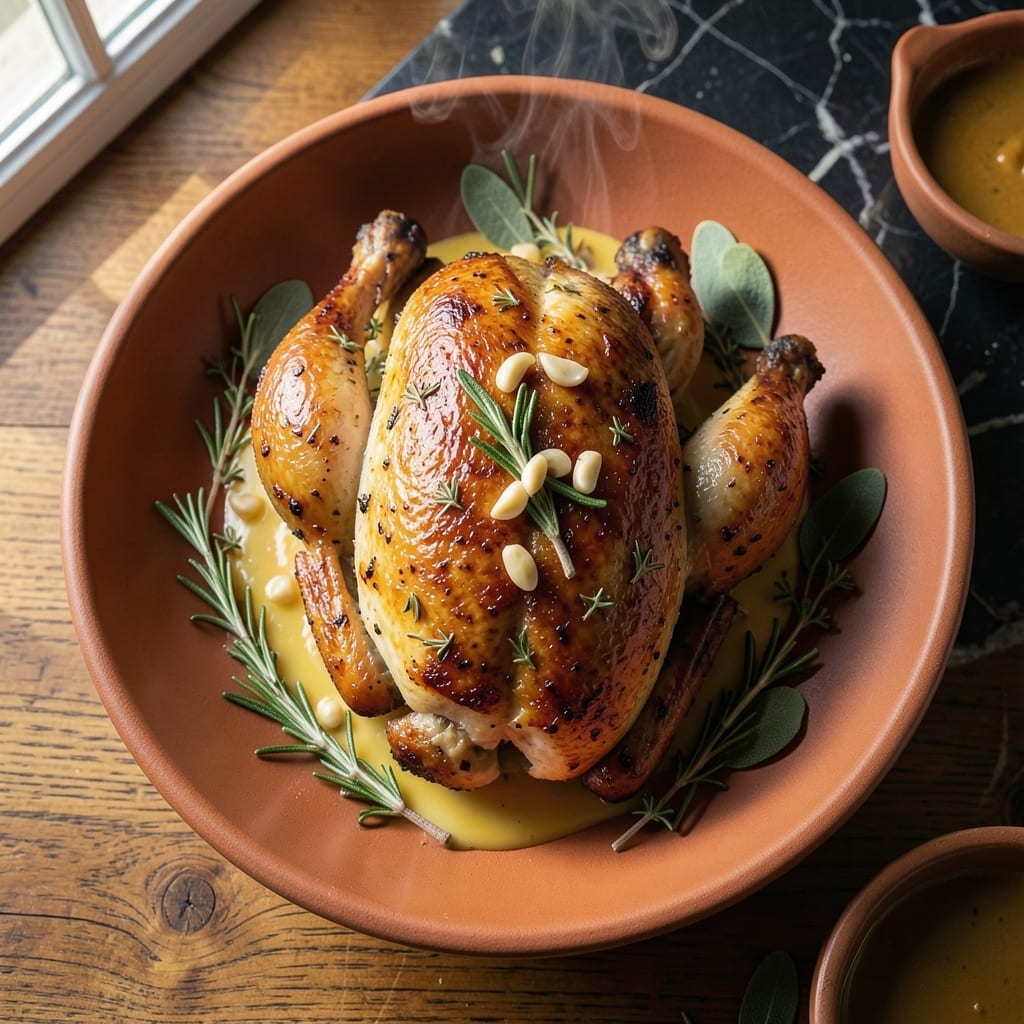 Epicurious Chicken Recipe: Herb-Roasted Crispy Skin Delight