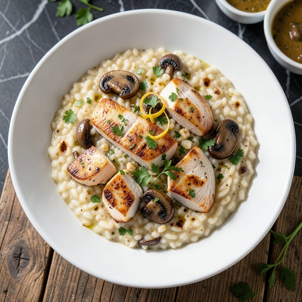 Chicken and Mushroom Risotto Recipe: Arborio Grains With Earthy Depth Chicken and Mushroom Risotto Recipe: Arborio Grains With Earthy Depth
