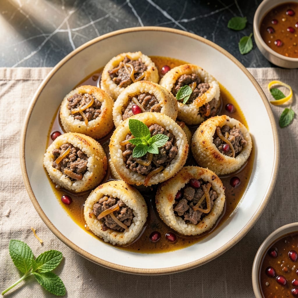 Iraqi Rice Kubba Recipe: Crispy Shell With Spiced Meat Filling