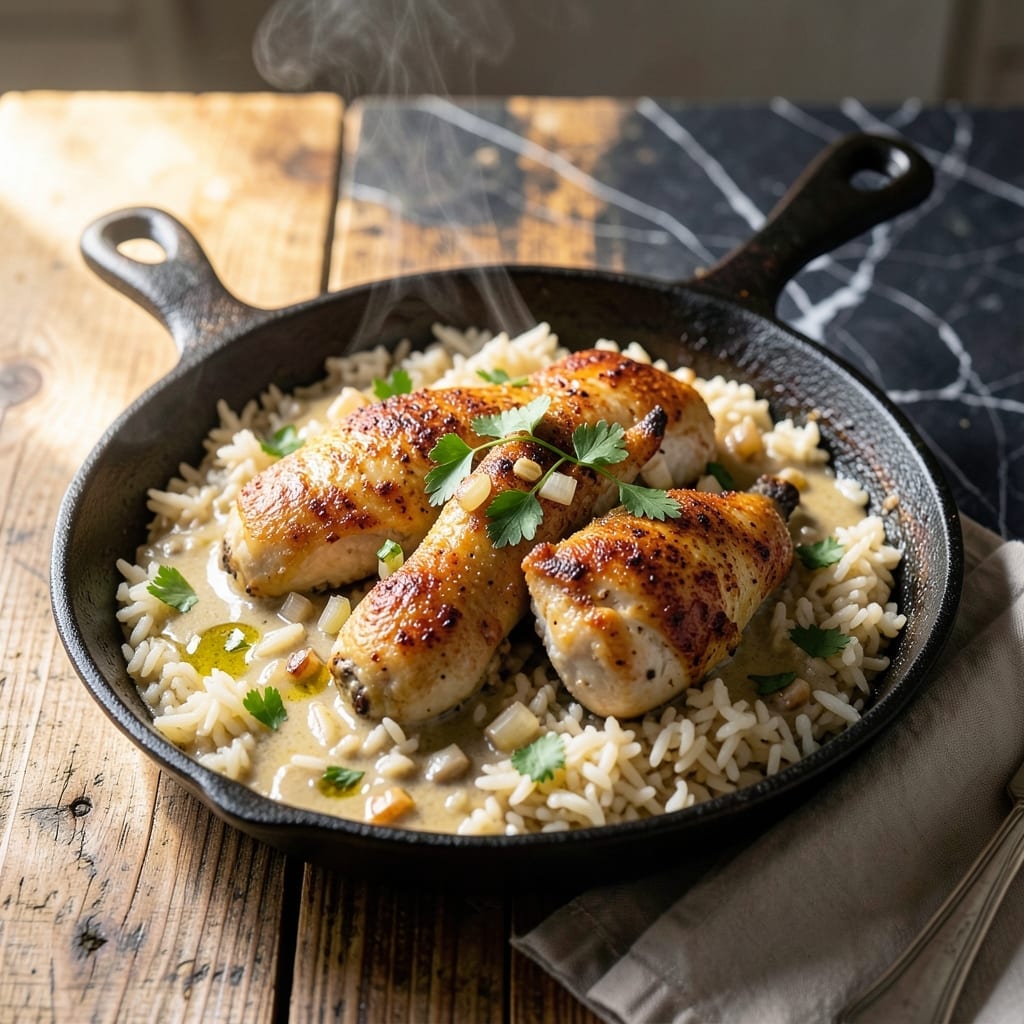 Grandma Chicken and Rice Bake Recipe: Old-Fashioned One-Pan Dinner