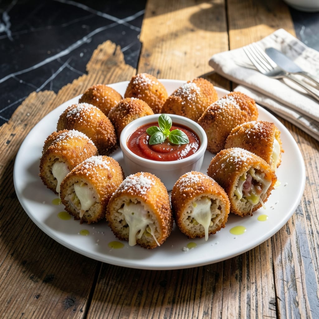 Arancini Rice Recipe: Crispy Golden Balls With Molten Cheese Center