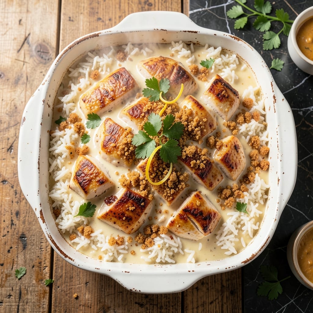 Cream Of Chicken And Rice Casserole Recipe: Velvety Sauce Over Fluffy Grains
