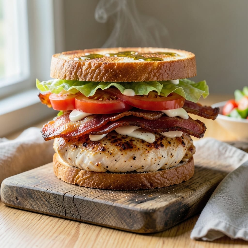 Chicken Bacon Sandwich Recipe: Layers of Smoky Crisp Perfection